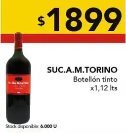 Nini Mayorista SUC.A.M.TORINO Botellón tinto oferta
