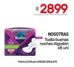 Nini Mayorista Nosotras toalla buenas noches algodón oferta