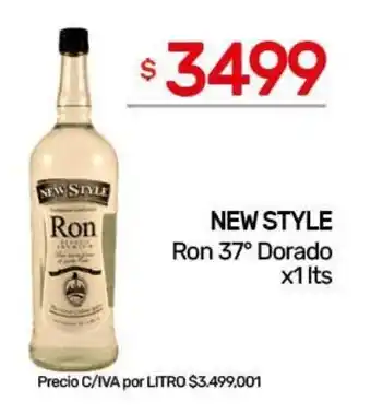 New style ron 37° dorado