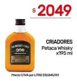 Nini Mayorista Criadores petaca whisky oferta