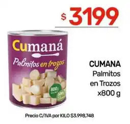 Nini Mayorista Cumaná palmitos en trozos oferta