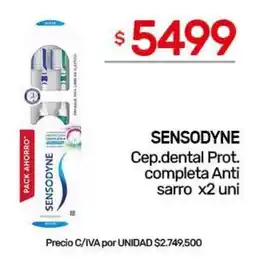 Nini Mayorista Sensodyne cep.dental prot. completa anti sarro oferta