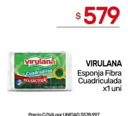 Nini Mayorista Virulana esponja fibra cuadriculada oferta