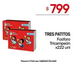 Nini Mayorista Tres patitos fosforo tricampeon oferta