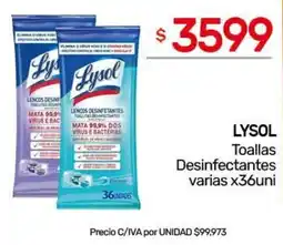 Nini Mayorista Lysol toallas desinfectantes oferta