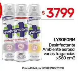 Nini Mayorista Lysoform desinfectante ambiente aerosol oferta