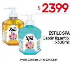 Nini Mayorista Estilo spa jabón líq.antib. oferta