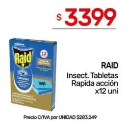 Nini Mayorista Raid insect. tabletas rapida accion oferta