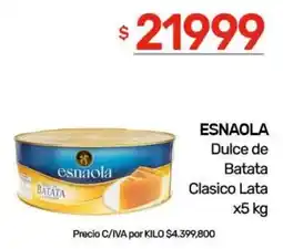 Nini Mayorista Esnaola dulce de batata clasico lata oferta