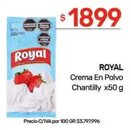 Nini Mayorista Royal crema en polvo chantilly oferta