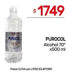 Nini Mayorista Purocol alcohol 70° oferta
