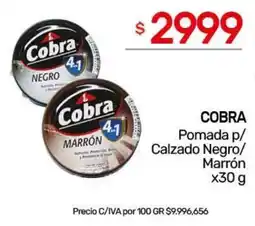Nini Mayorista Cobra pomada p/ calzado negro/ marrón oferta