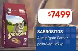 Nini Mayorista Sabrositos alimento para gato carne/pollo/veg oferta