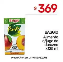 Nini Mayorista Baggio jugo de durazno oferta