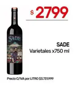 Nini Mayorista Sade varietales oferta