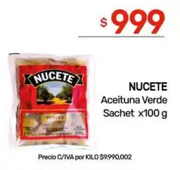Nini Mayorista Nucete aceituna verde oferta
