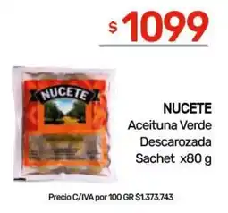 Nini Mayorista Nucete aceituna verde descarozada oferta