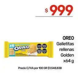 Nini Mayorista Oreo galletitas rellenas golden oferta