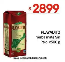 Nini Mayorista Playadito yerba mate sin palo oferta