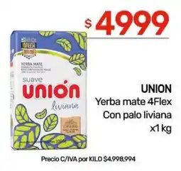 Nini Mayorista Union yerba mate 4flex con palo liviana oferta