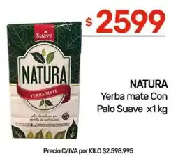 Nini Mayorista Natura yerba mate con palo suave oferta