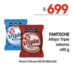 Nini Mayorista Fantoche alfajor triple sabores oferta