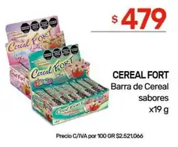 Nini Mayorista Cereal Fort barra de cereal sabores oferta