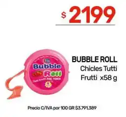 Nini Mayorista Bubble Roll Chicles Tutti Frutti oferta