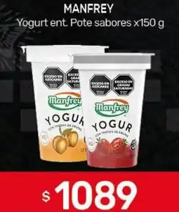 Nini Mayorista Manfrey yogurt ent. pote sabores oferta