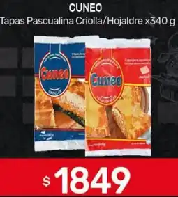 Nini Mayorista Cuneo tapas pascualina criolla/hojaldre oferta