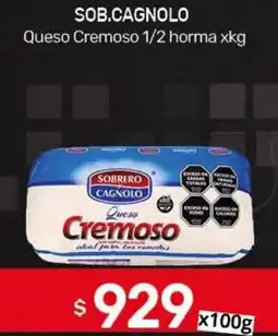 Nini Mayorista Sobrero queso cremoso oferta