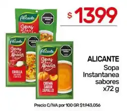Nini Mayorista Alicante sopa instantanea sabores oferta