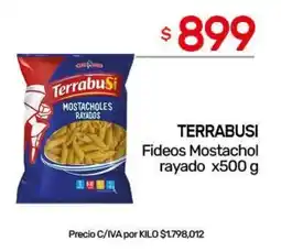 Nini Mayorista Terrabusi fideos mostachol rayado oferta