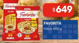 Nini Mayorista Favorita fideos oferta