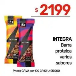 Nini Mayorista Integra barra proteica varios sabores oferta