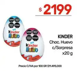 Nini Mayorista Kinder Choc. Huevo oferta