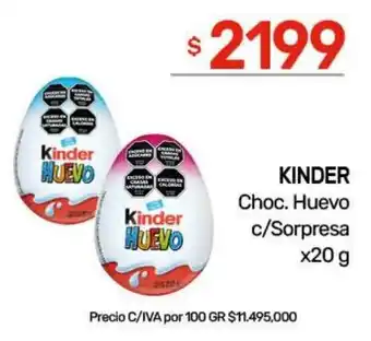 Nini Mayorista Kinder Choc. Huevo oferta