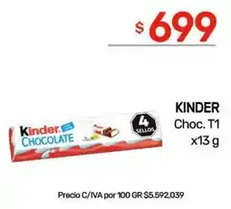 Nini Mayorista Kinder chocolate oferta