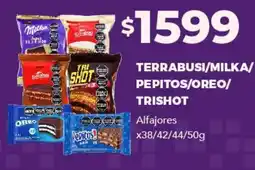 Nini Mayorista Terrabusí/milka/pepitos/oreo/trishot alfajores oferta