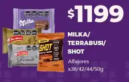 Nini Mayorista Milka/terrabisu/shot alfajores oferta