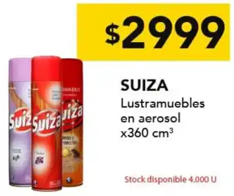 Suiza lustramuebles en aerosol