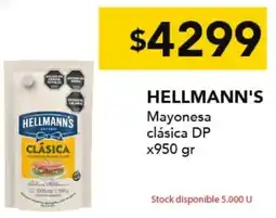 Nini Mayorista Hellmann's mayonesa clásica dp oferta