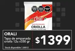 Nini Mayorista Orali tapa de empanada criolla oferta