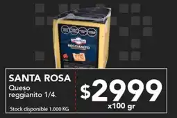 Nini Mayorista Santa rosa queso reggianito 1/4. oferta