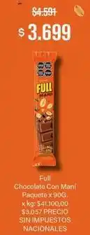 Makro Chocolate con maní oferta
