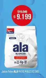 Makro Ala - jabón polvo matic m blcs oferta