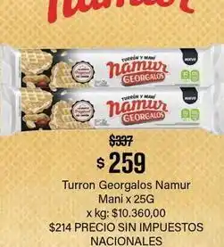 Makro Georgalos - turron namur mani oferta