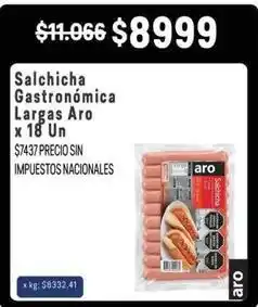 Makro Aro - salchicha gastronómica largas oferta