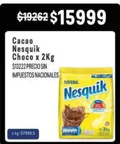 Makro Nesquik - cacao choco oferta