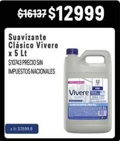 Makro Vivere - suavizante cl uevo sico x 5 lt oferta